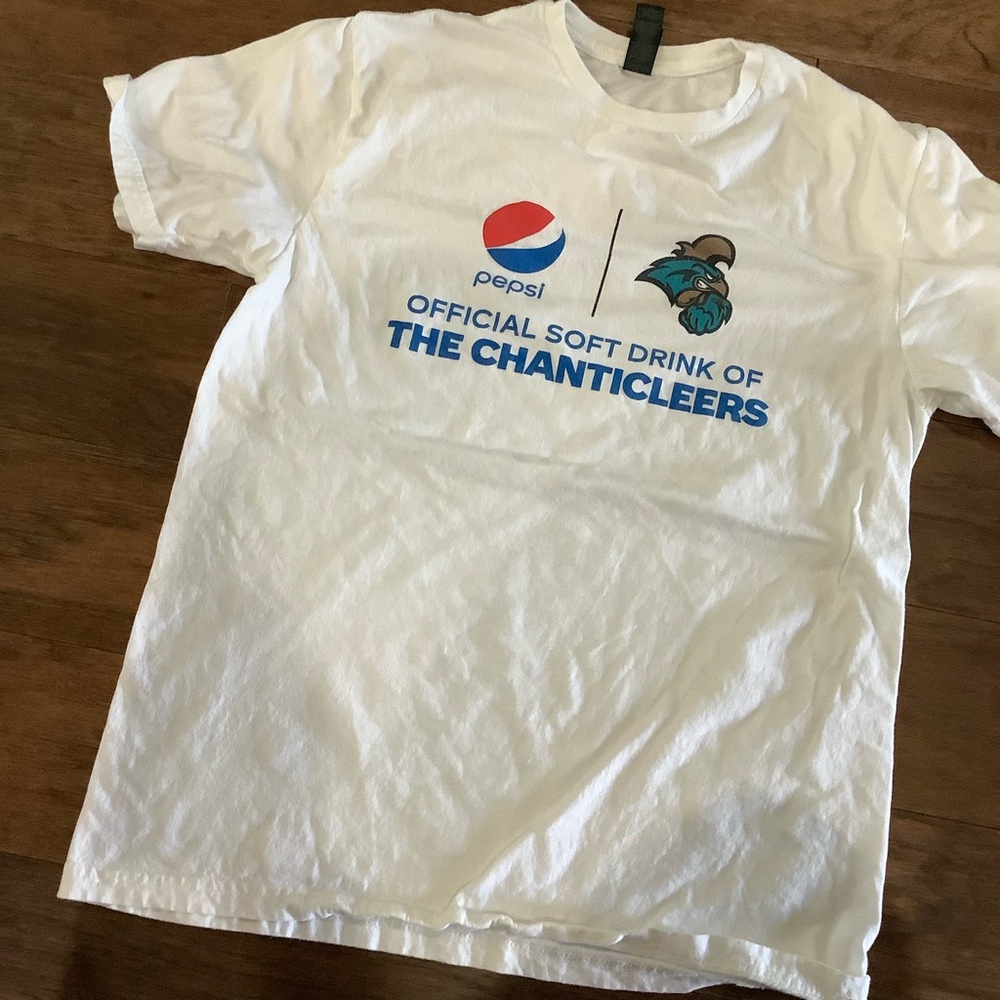 Coastal Carolina Chanticleers Pepsi Football Souvenir T Shirt Medium College